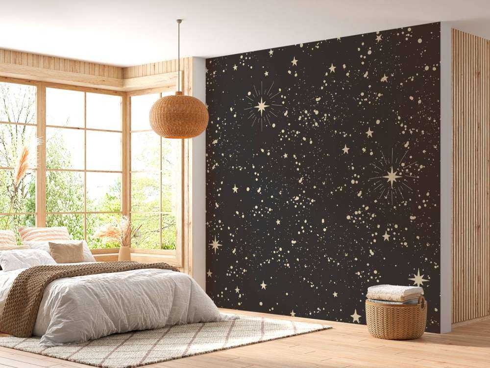 Étoiles dorées dans la lueur nocturne