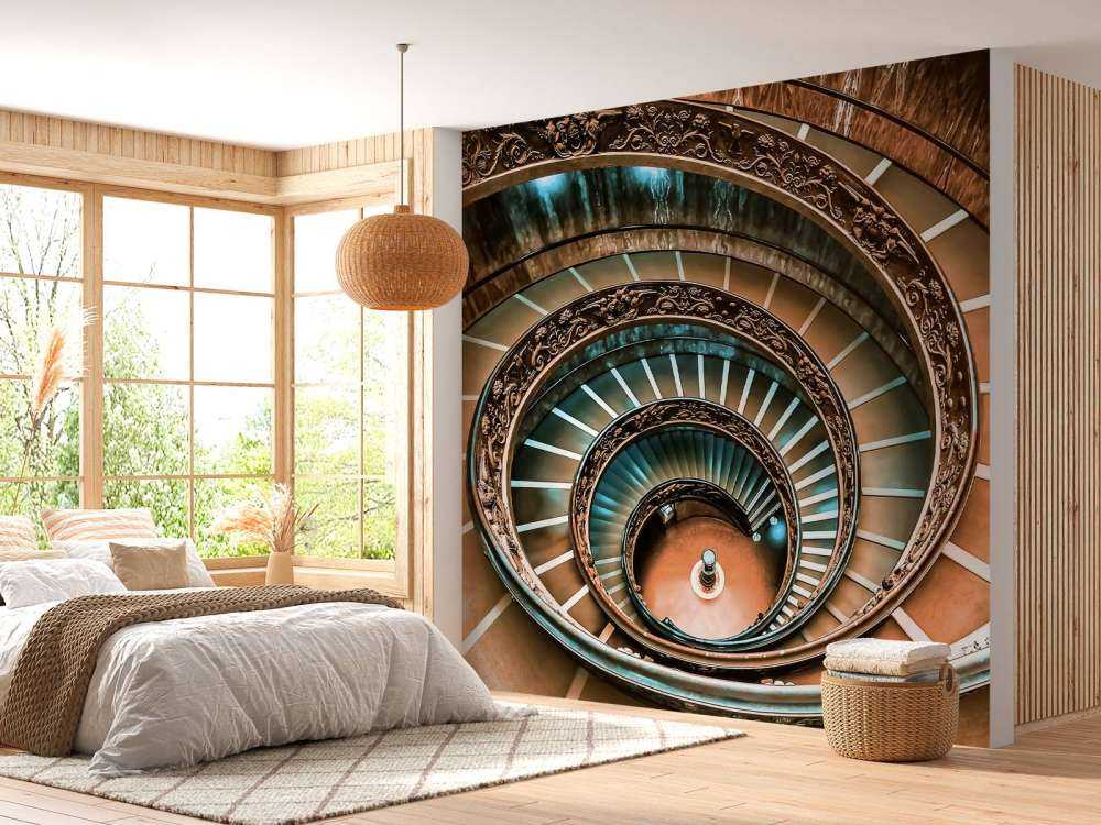 spirale dorée avec des détails baroques