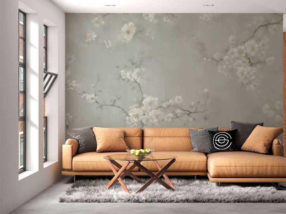 Branches de fleurs vertes adorables