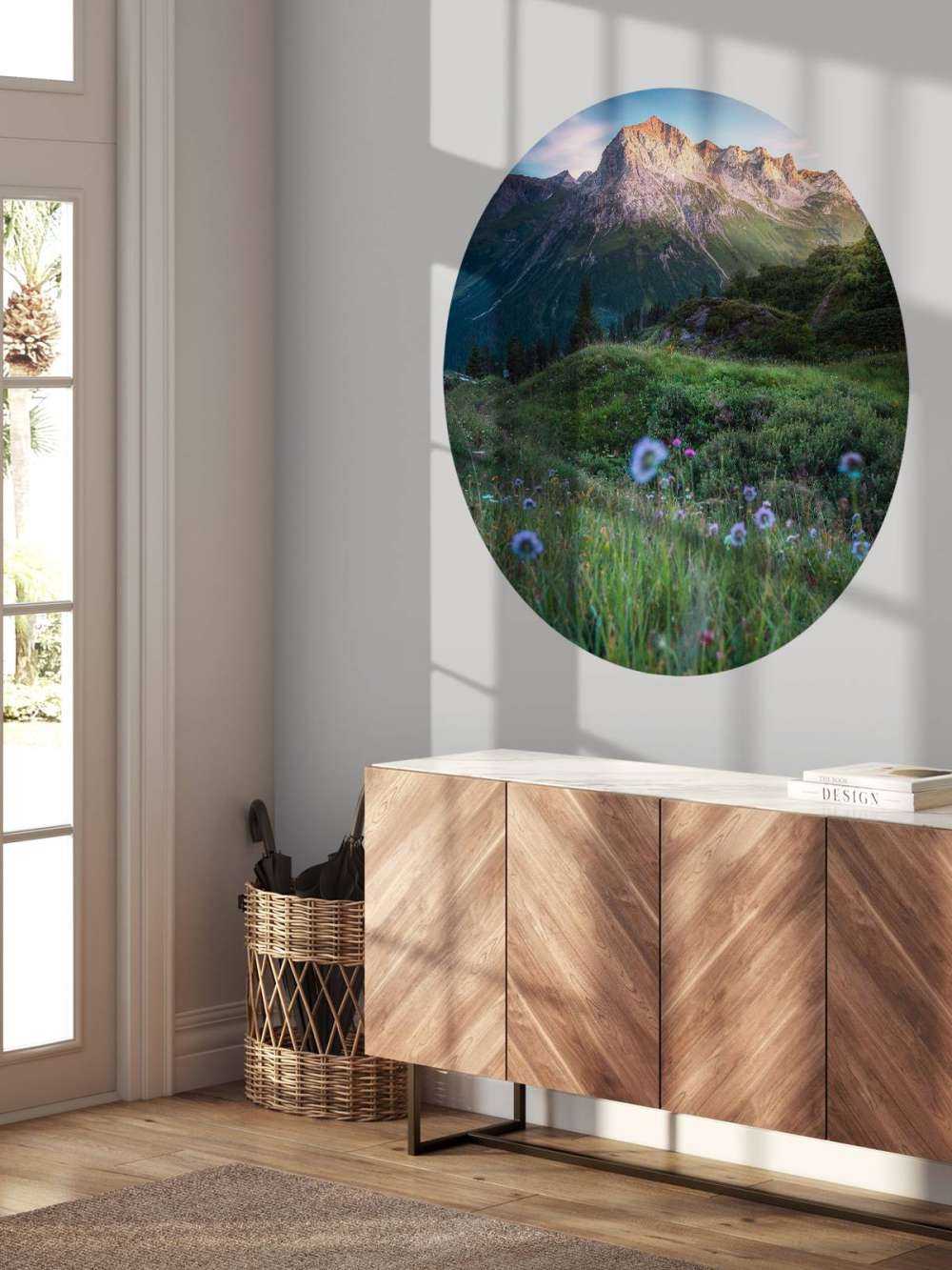 Lumière du soir sur la vallée des fleurs