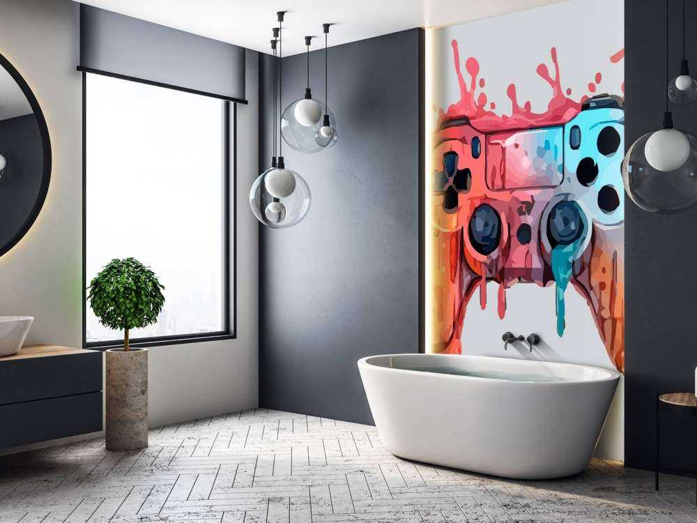 Aquarelle Gamer Éclaboussure