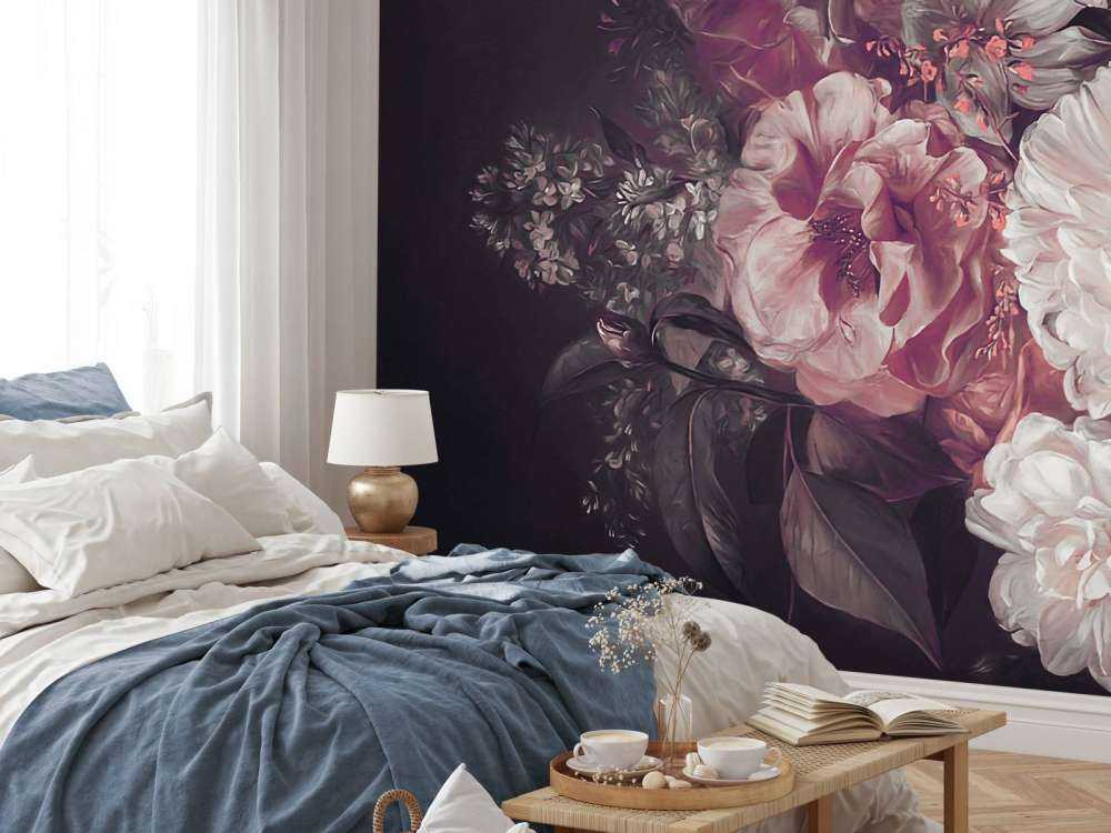 Bouquet avec lilas rouge