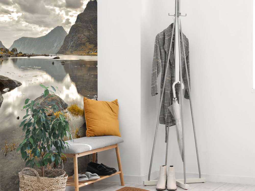 Les îles Lofoten dans les nuages