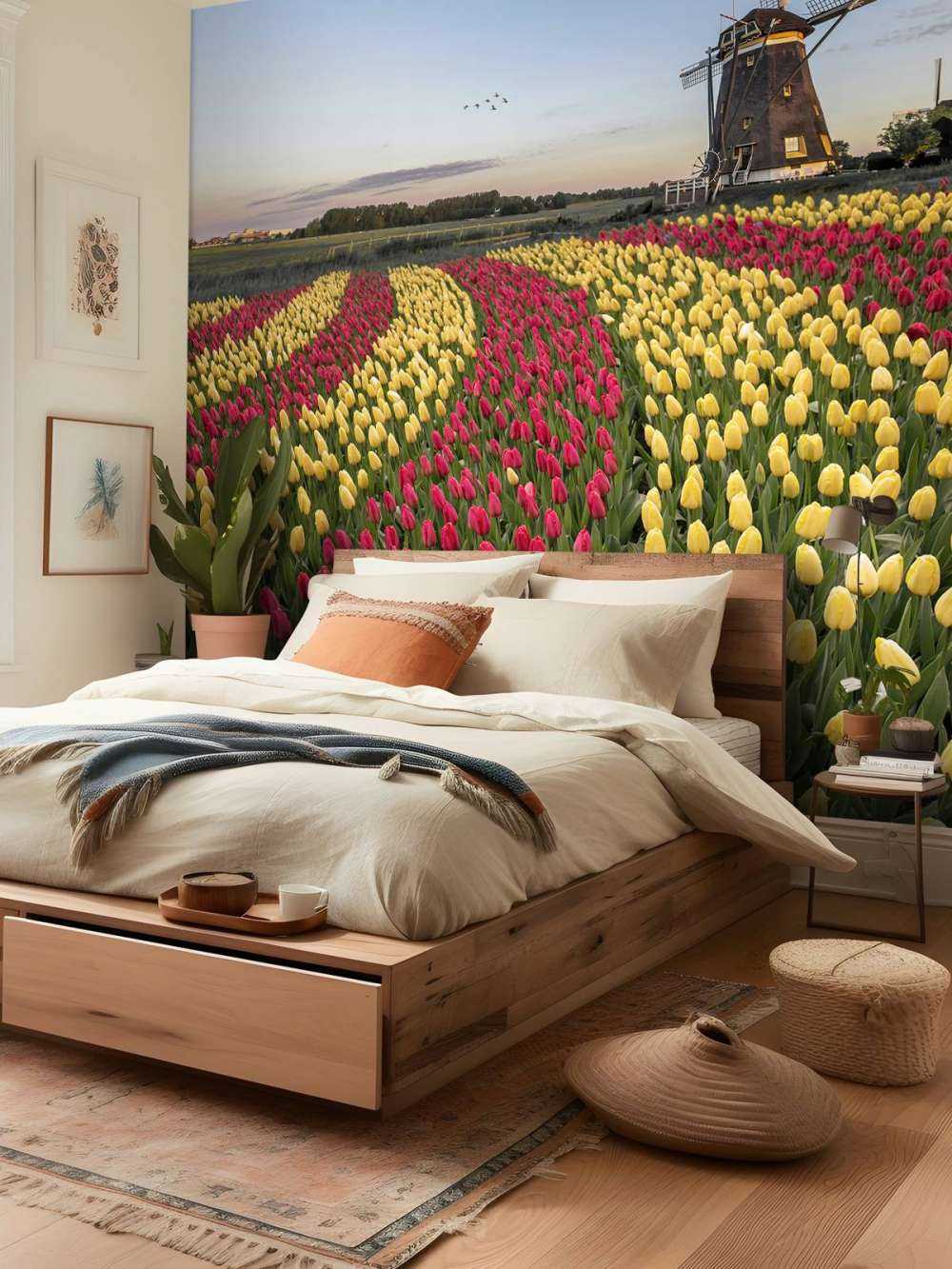 Champ de tulipes néerlandais