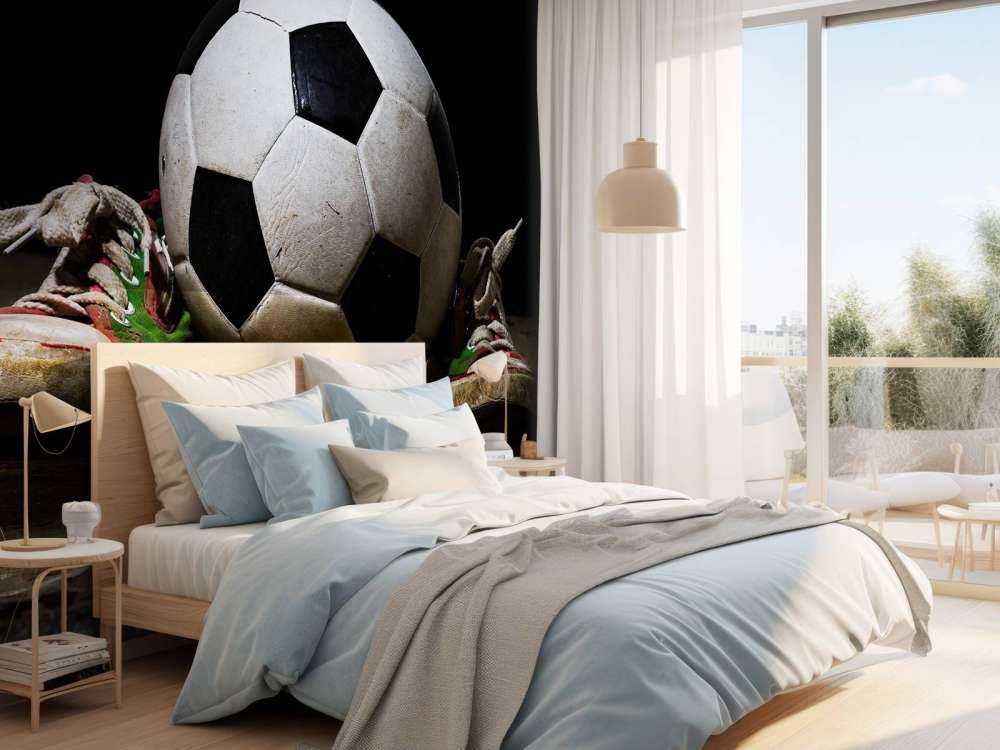 Football entre deux baskets