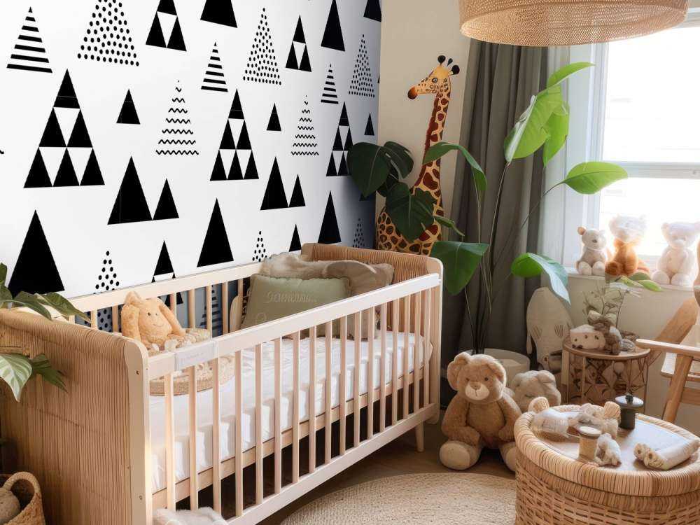 Triangles en noir et blanc