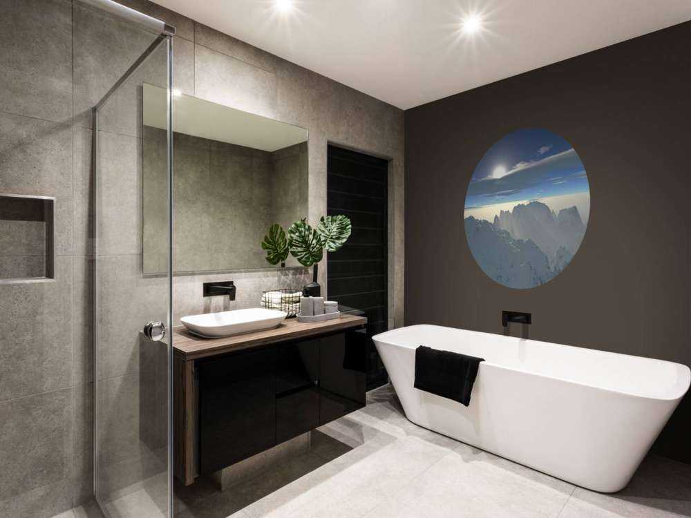 Panorama des sommets enneigés de la montagne