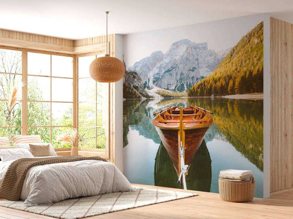 Bateau à rames sur le lac