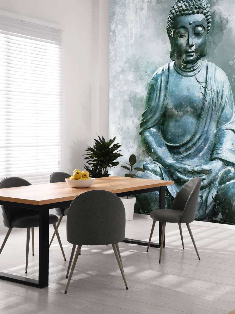 Buddha watercolor painting, Canvas and kittle painting, Mediation
