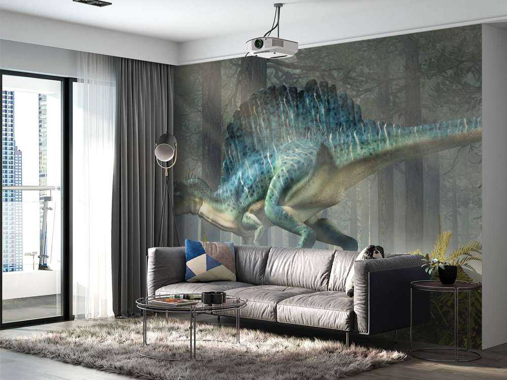 Spinosaur dans une forêt