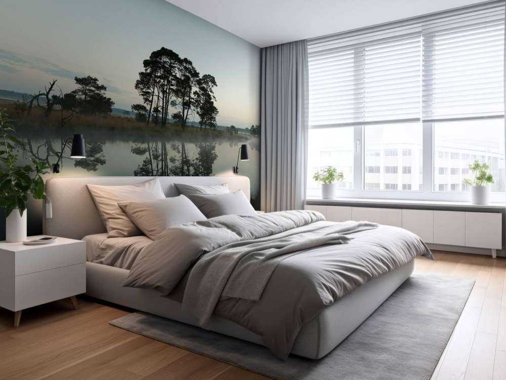 Les arbres le long des forêts