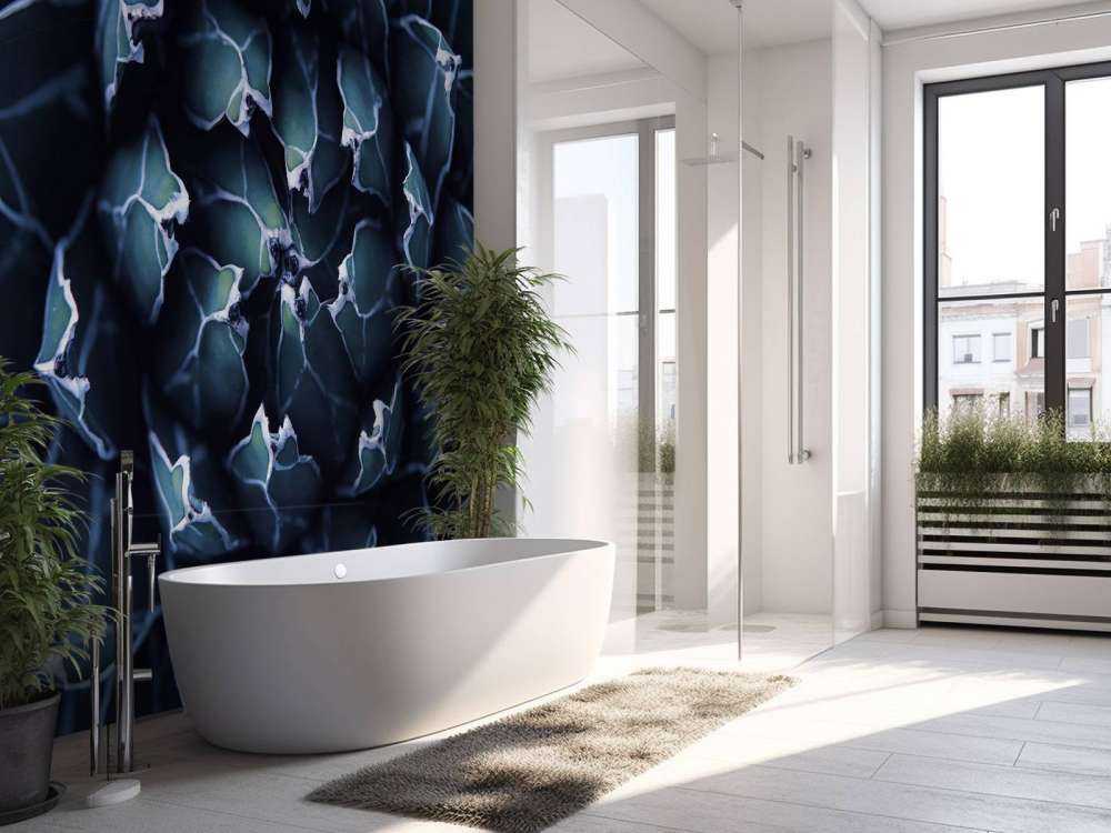 Succulent bleu foncé