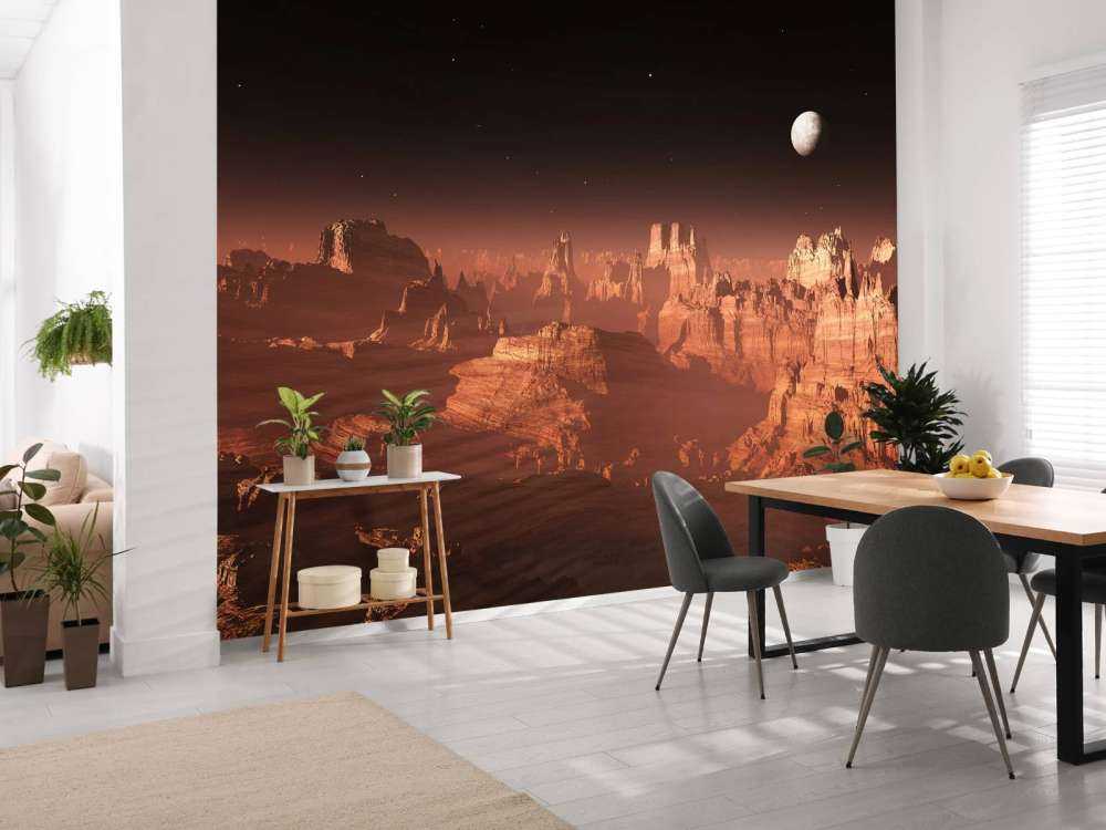 Coucher de soleil sur Mars