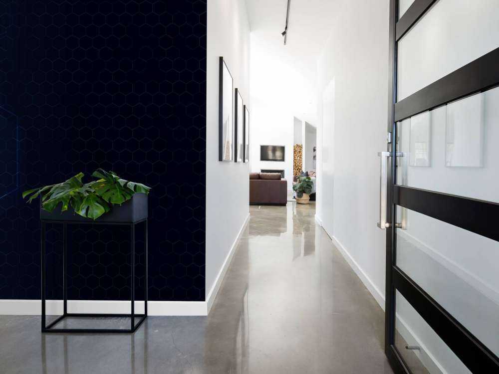 Hexagones lumineux abstraits