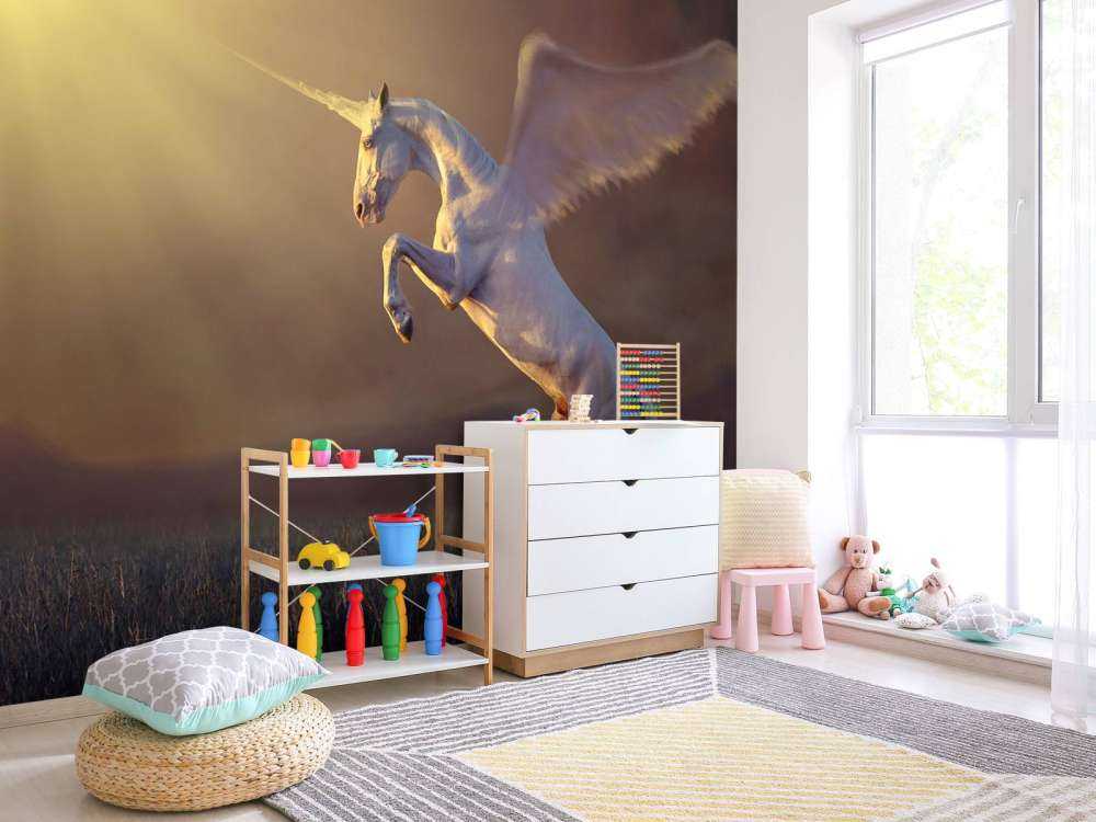 Licorne avec des ailes