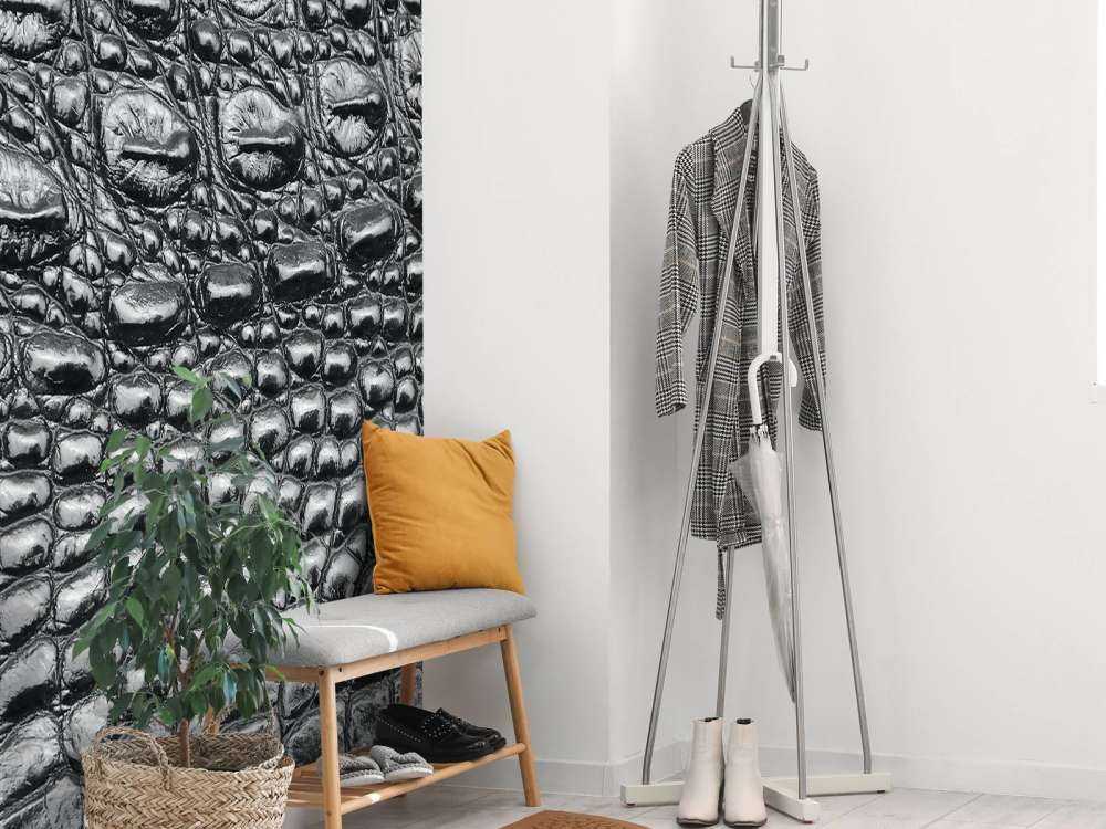 Peau de crocodile noir