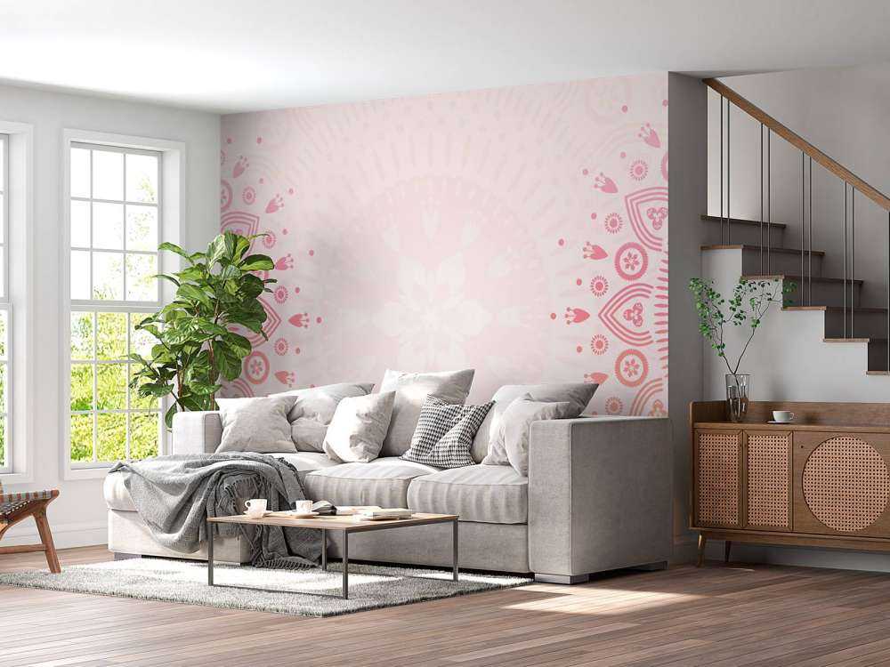 Mandalas de fleurs roses