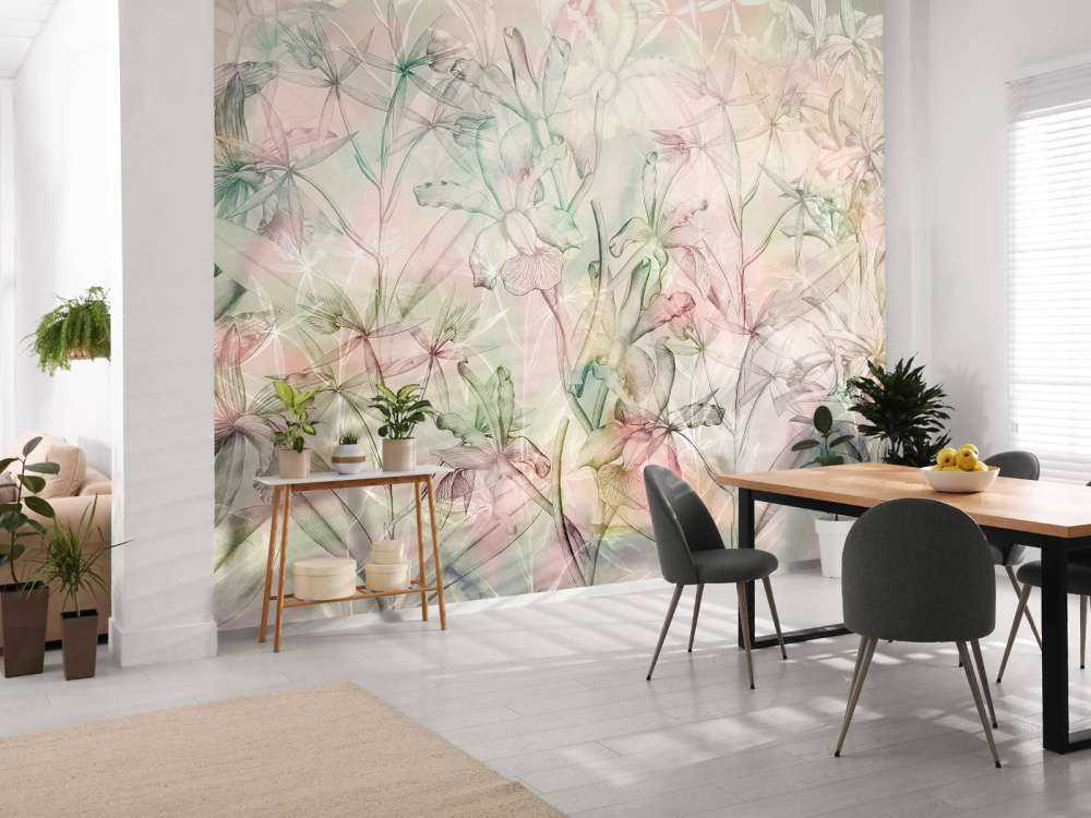 Mirage d'orchidées en pastels doux