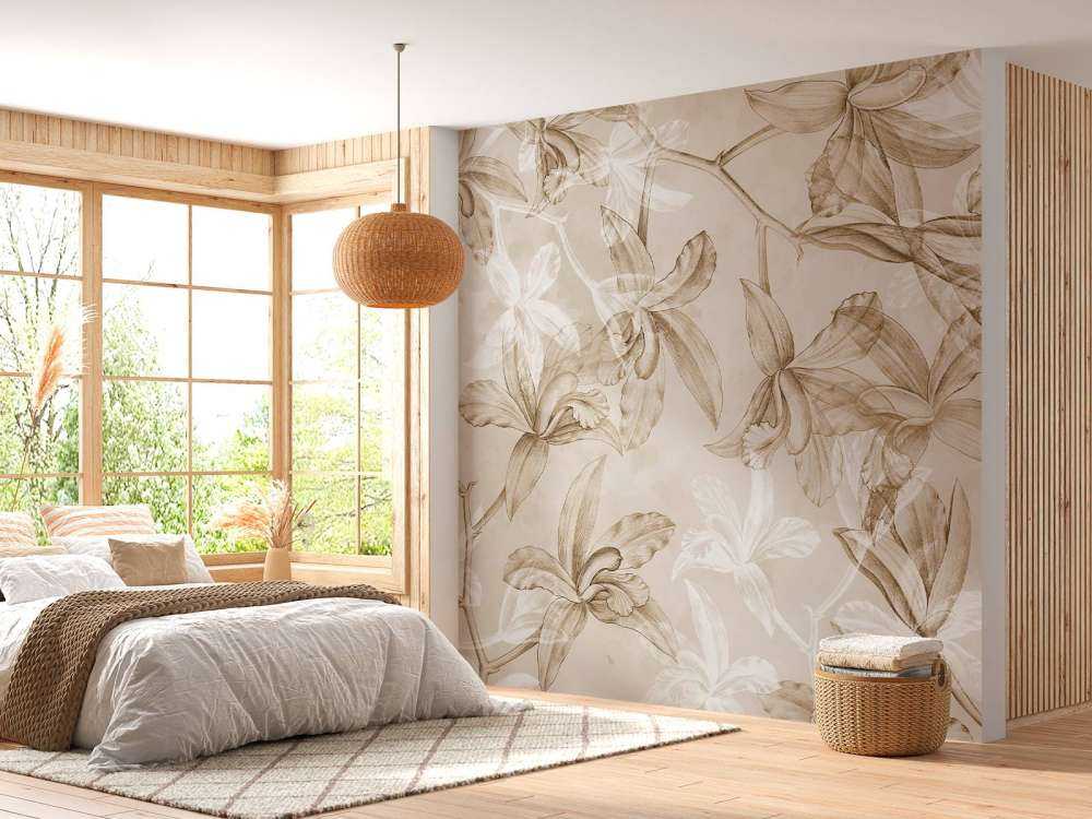 Rêverie d'orchidée sépia