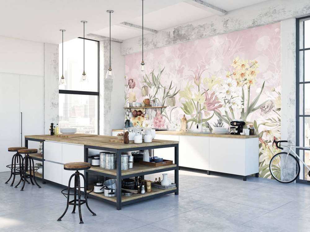 Fleurs de printemps - Rose pastel pétale