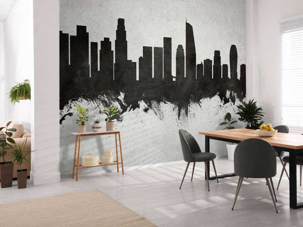 Aquarelle skyline, Los Angeles