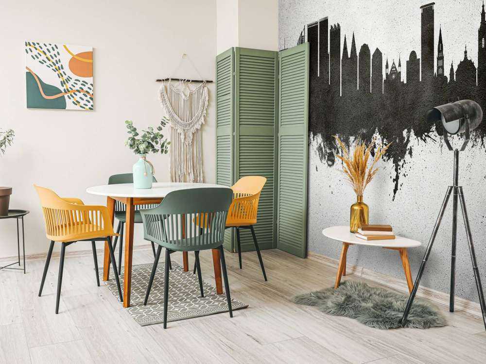 Aquarelle skyline, La Haye