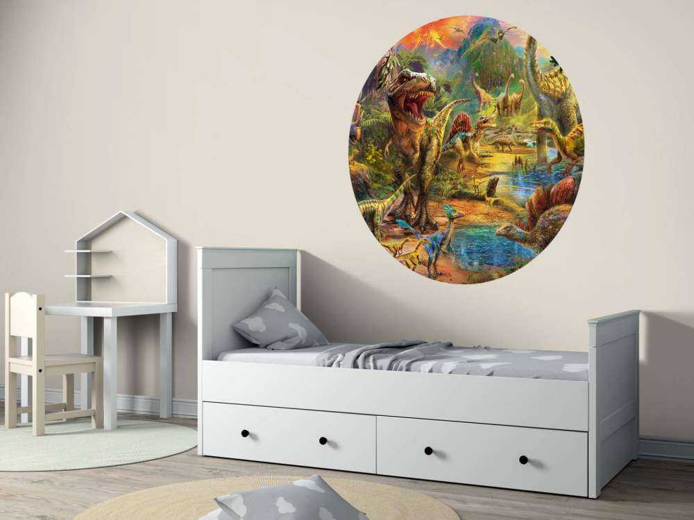 Landscape of dinosaurs