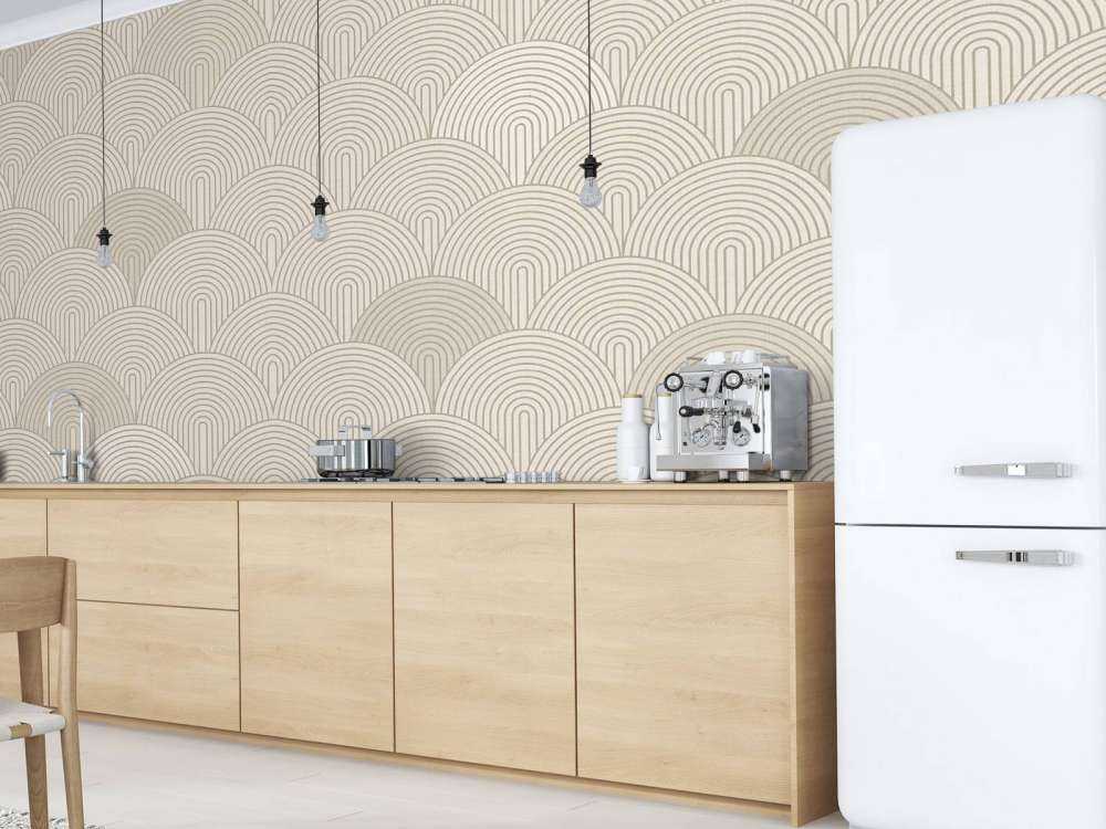 Arches et courbes Boho - sable