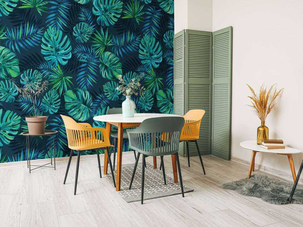 Plantes tropicales en aquarelle