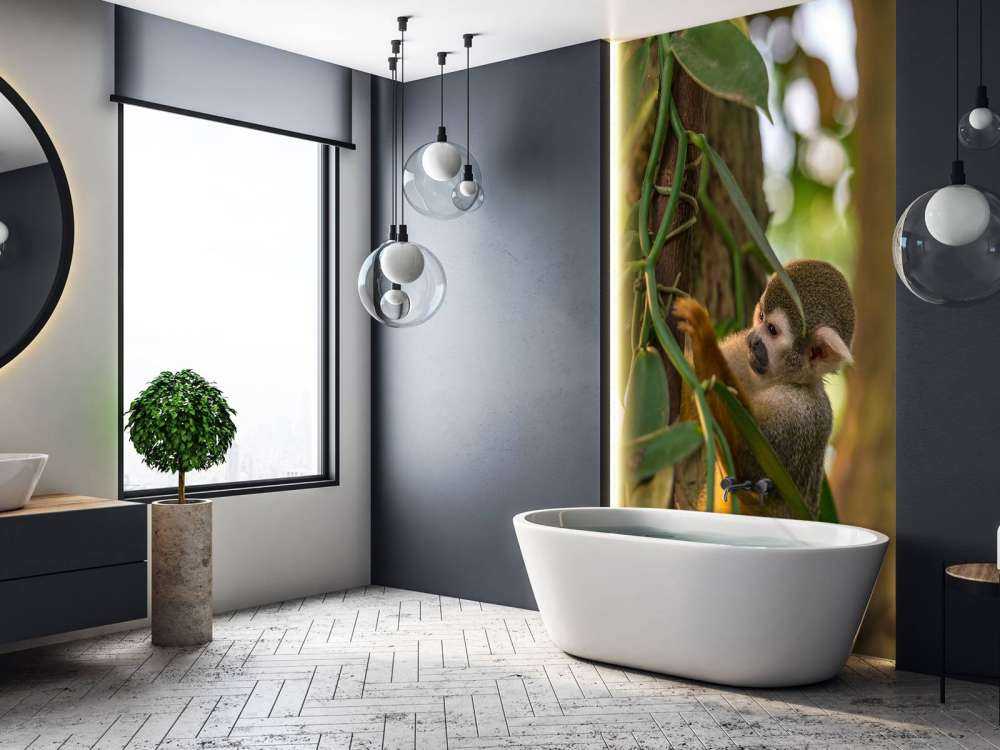 Petit singe dans les arbres