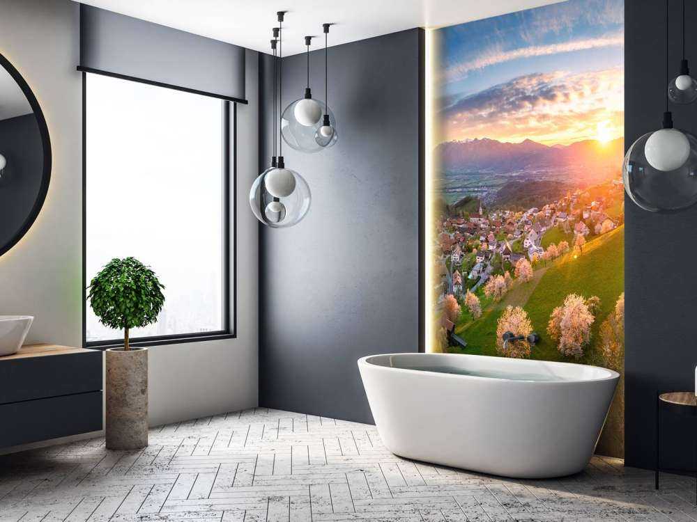 Heuveldorp dans la lueur du printemps