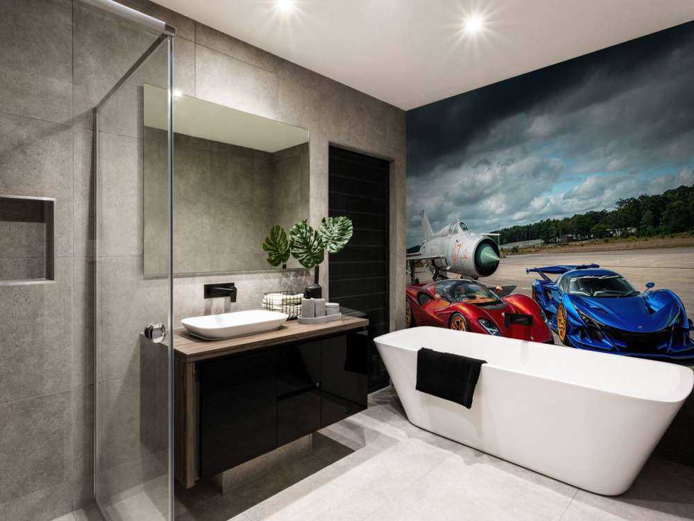 Supercars dans un avion de chasse