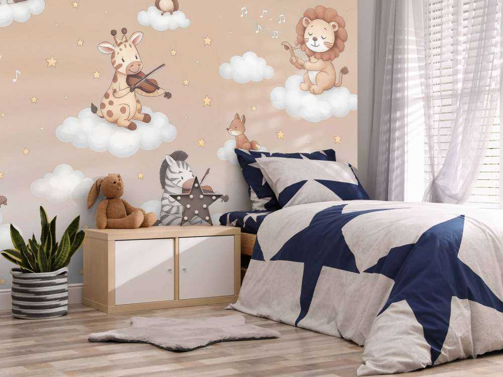 Concert d'oiseaux dans les nuages - sable