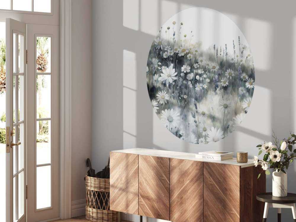 Prairie Verte de Marguerites Silencieuses