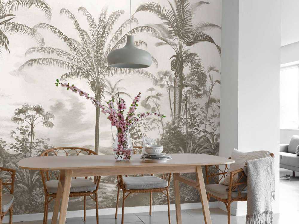 Tropiques romantiques taupe