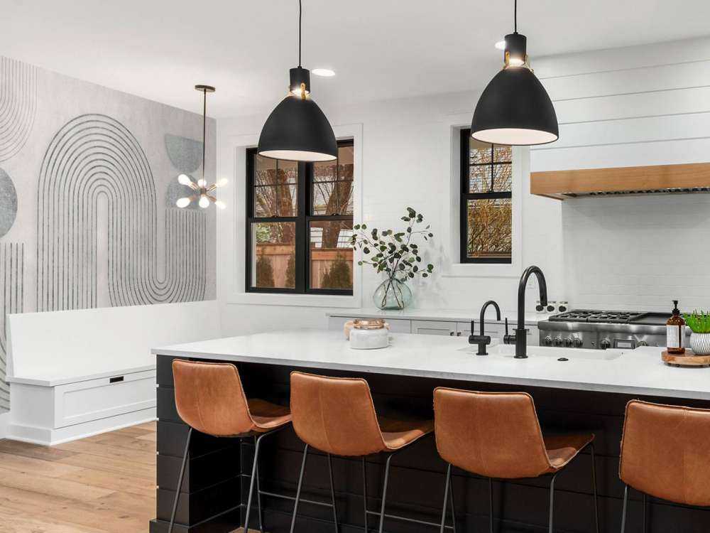 Équilibre dynamique art moderne gris