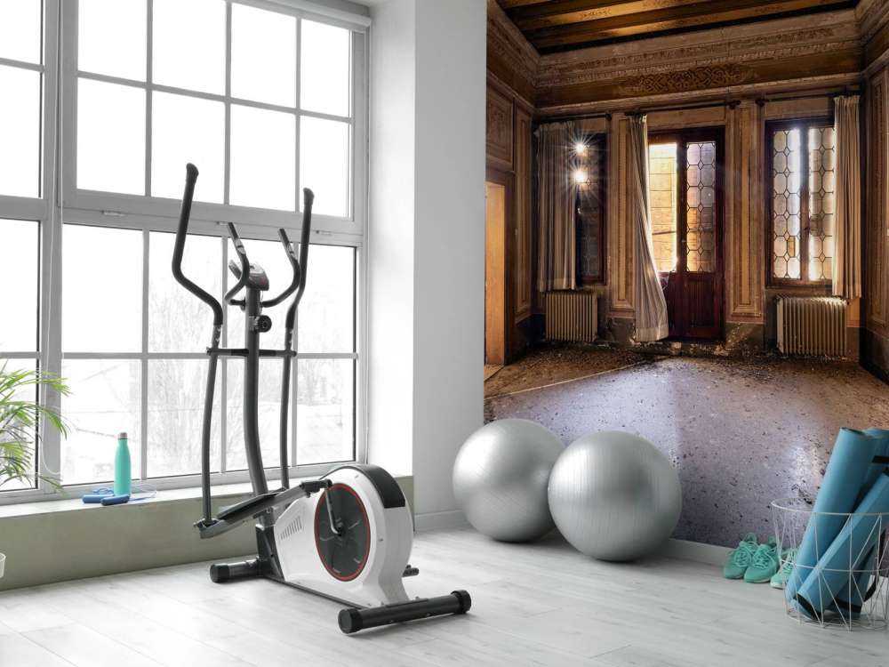 Palais en ruines abandonné