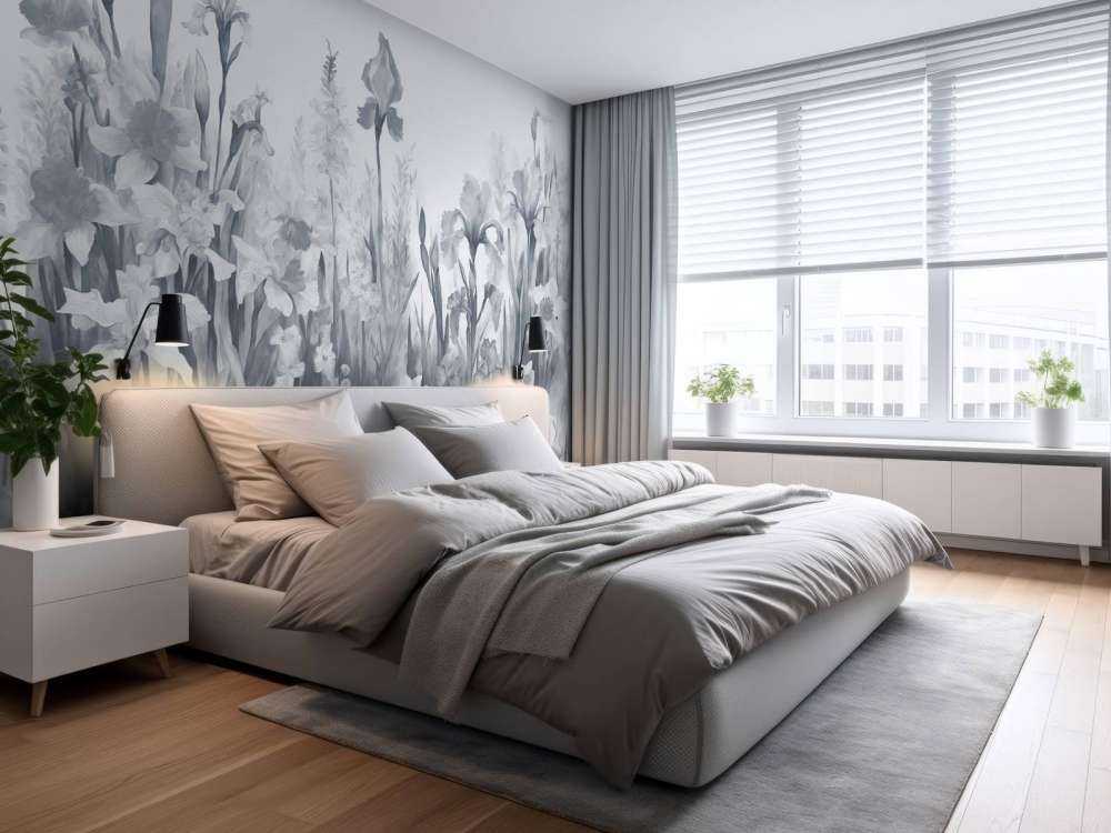 Printemps parfumé - bleu marine