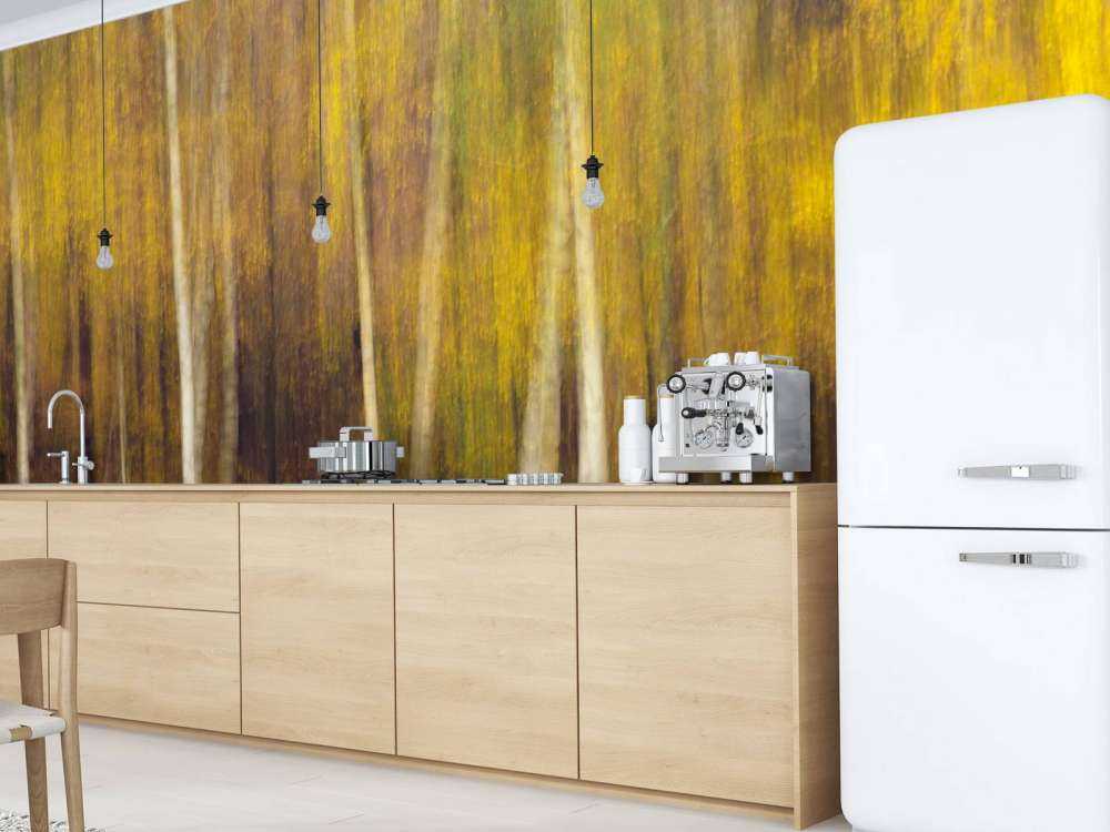 Forêt d'automne en mouvement