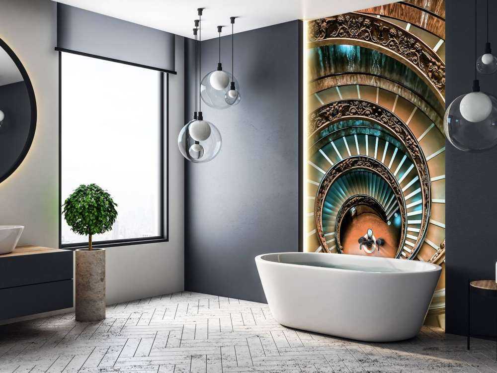 spirale dorée avec des détails baroques