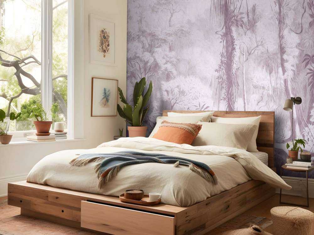 Forêt tropicale - rose