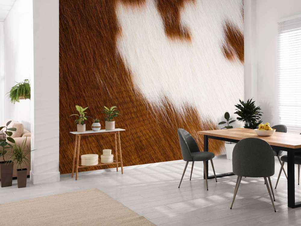 Cuir de vachette rouge et blanc cuir de vachette