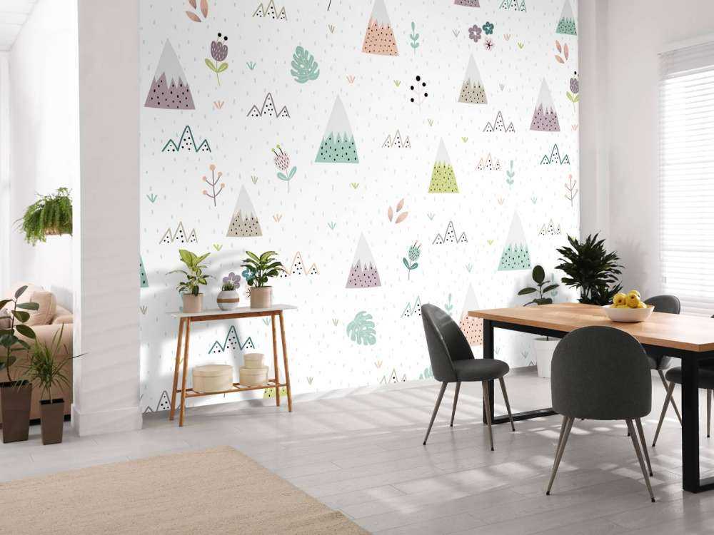 Montagnes, plantes et fleurs