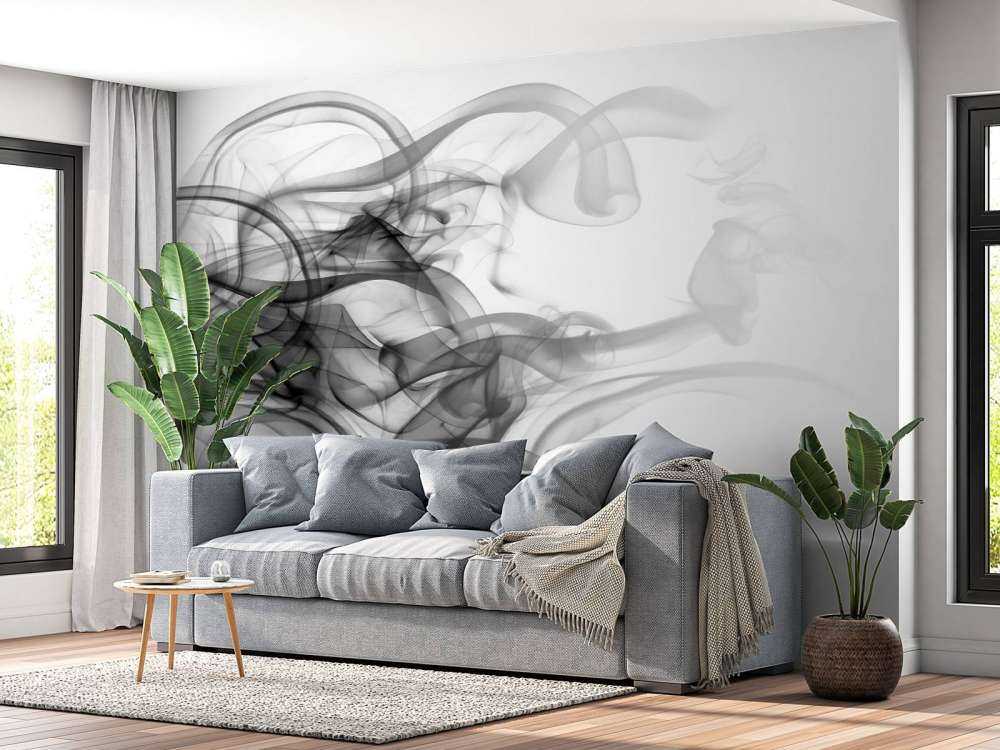 Tête formée de fumée