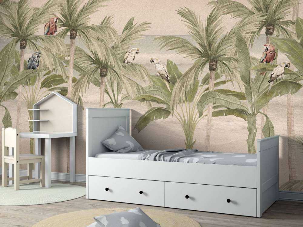 Perroquets sur la plage