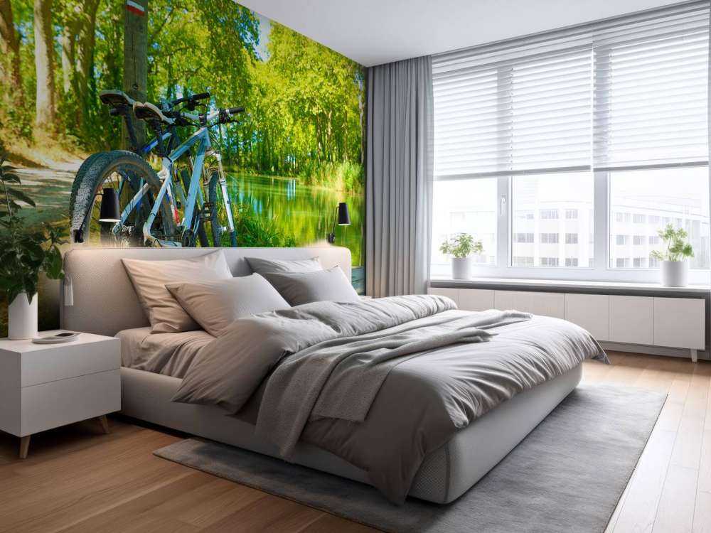 Vélo près d'une rivière