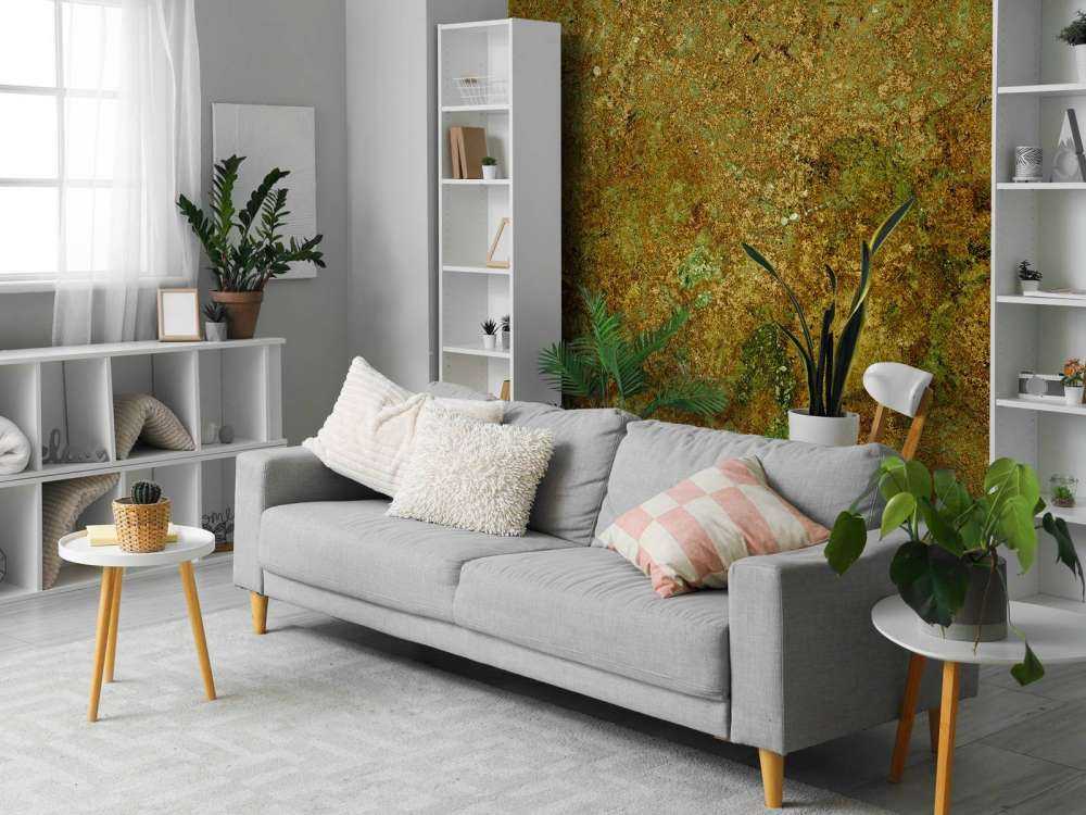 Structure de couleur dorée