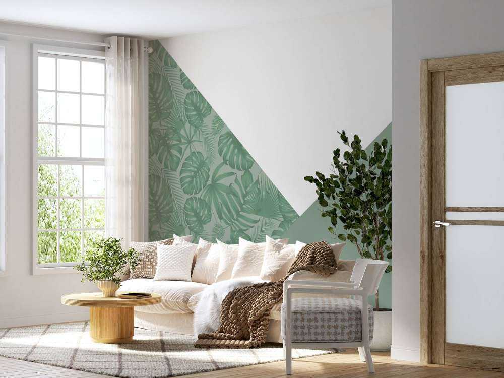 Triangles avec motif de jungle