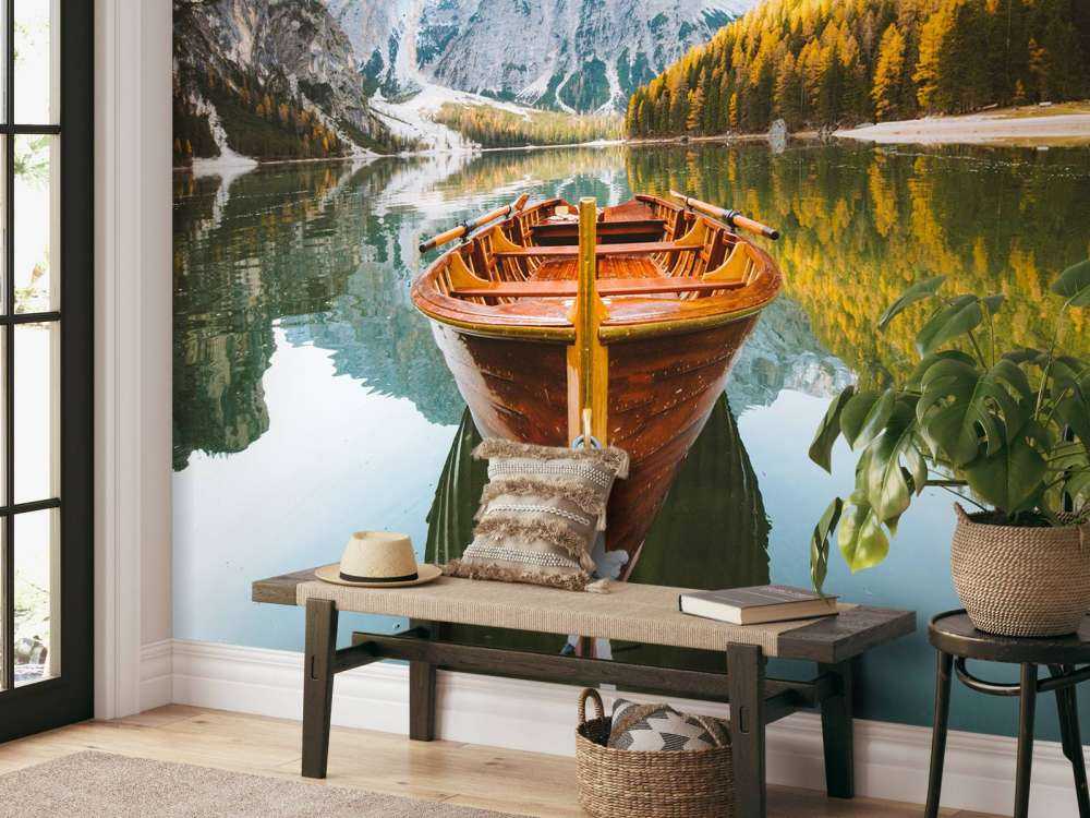 Bateau à rames sur le lac