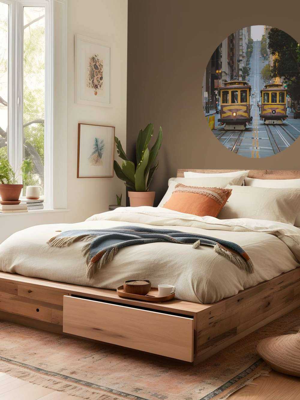 Tramways jaunes à San Francisco, États-Unis